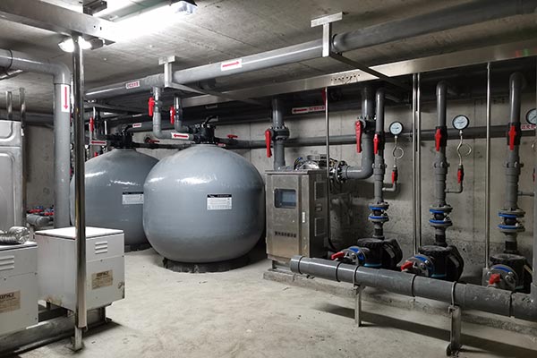 游泳池設(shè)備-魯花集團辦公樓泳池 游泳池設(shè)備-魯花集團辦公樓泳池