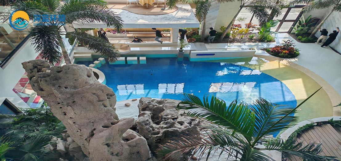 東營(yíng)沃德小鎮(zhèn)景觀泳池